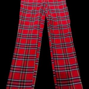 Autree filles red plaid fitted pants